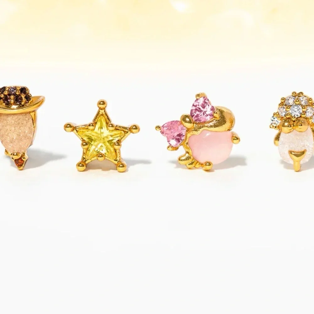 Disney Parks x Girls Crew Pixar Toy Story Woody And Bo Peep‎ Earrings Set New - Picture 4 of 5